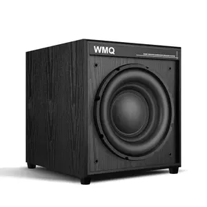 WMQ 10-inch powered subwoofer with wood cabinet