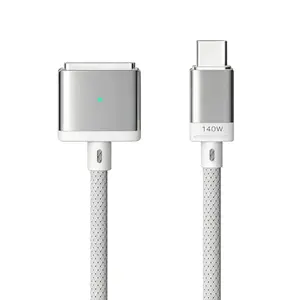 Yocxuda 140W USB-C to MagSafe 3 cable in white