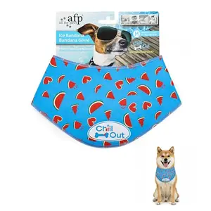 ALL FOR PAWS blue watermelon patterned cooling dog bandana