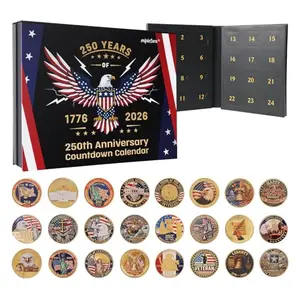 mipintura 24-piece commemorative coin set in blue gift box