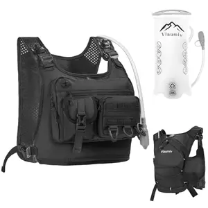 Vlaumiv black hydration vest with 2L bladder