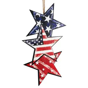yeshttdy double-sided waterproof patriotic door hanger with flag design