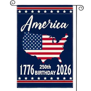 AVOIN colorlife 1776-2026 250th anniversary patriotic garden flag with blue background