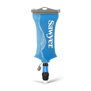 Sawyer Squeeze filter with Cnoc blue bladder