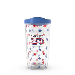 Tervis Double Walled Insulated Tumbler, 16oz, America250 - Patriotic Star Confetti, Tritan, Made in USA