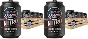 Box of High Brew Nitro Black cold brew cans