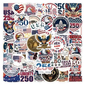 55-piece 1776 themed stickers pack by GQTZHP