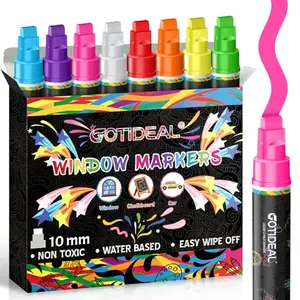 GOTIDEAL 8-pack jumbo chalk markers for American flag drawings