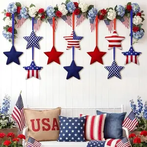 Breling felt star ornaments for 4th of July