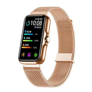 Sunorshop fitness tracker in rose gold on wrist