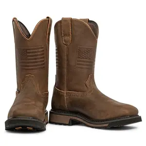 J's.o.l.e steel toe rancher boot side view