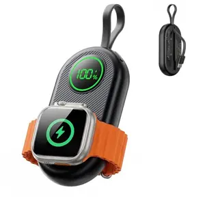 IGENJUN portable Apple Watch charger power bank with keychain design