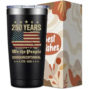 SpenMeta 20oz patriotic tumbler cup with 1776-2026 design