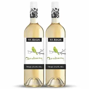 ST. REGIS Non-Alcoholic Chardonnay bottles