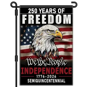 250th Anniversary America Garden Flag 1776-2026 with Eagle by Leadinor