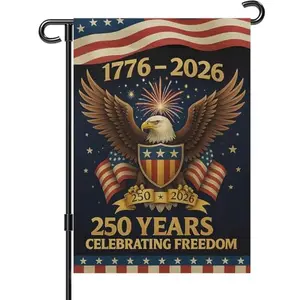 Snungee 250 year anniversary garden flag with eagle and 1776-2026 text