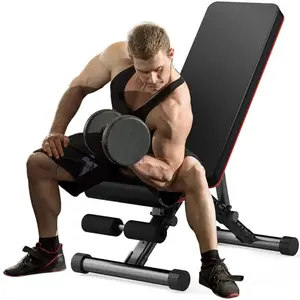 KMFurnila adjustable 795 lb foldable weight bench