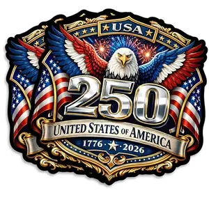 USA 250th anniversary laptop sticker