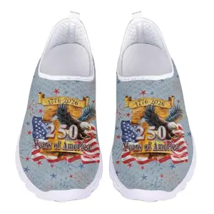 Guosanchn 250 Year American Anniversary Slip-On Shoes for fitness