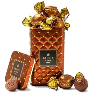 Copper keepsake tin of luxury chocolate bonbons