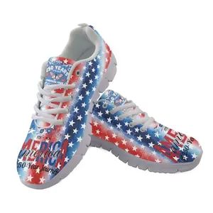 Jeiento American Flag Stars sneakers with breathable mesh upper