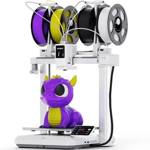 Anycubic Kobra X printing a large multi-color patriotic model