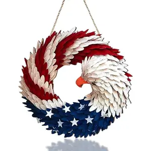Generic 250th anniversary patriotic door hanger with eagle and American flag