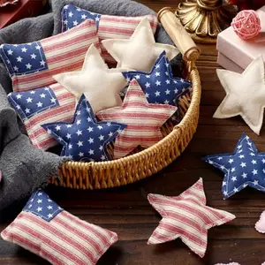 Gemscream vintage fabric star ornaments