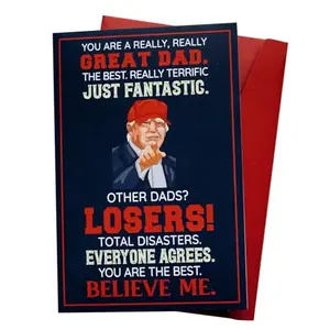 Donavibe funny Father's Day card with heartfelt message