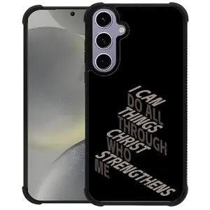 Deaorew Samsung Galaxy S24 case with Christian scripture quotes design