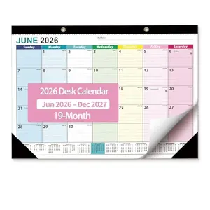 Ougesi Colorful Desk Calendar 2026-2027