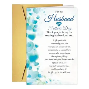 RPJIEKINXU romantic Father's Day card for husband