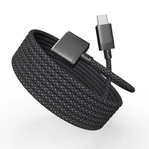 LONNIELONLI 140W USB-C to MagSafe 3 cable in black