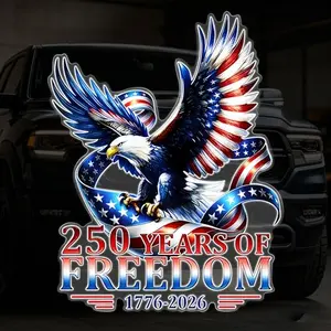 Eagle with American flag decal celebrating 250 years