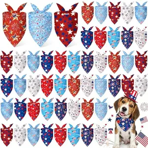 Weewooday bulk patriotic dog bandanas