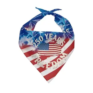 Jeiento American Flag Dog Bandana for the 250th Anniversary