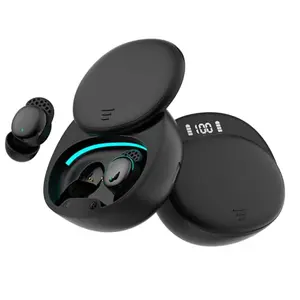 Houlyn sleep earbuds with noise blocking and LED power display in deep black