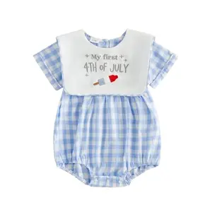 citgeett my first 4th of July bubble romper for baby