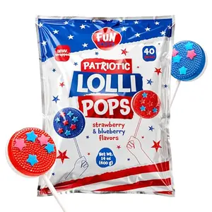 Funtasty FlipPops flat lollipops with star sprinkles for kids bouquet