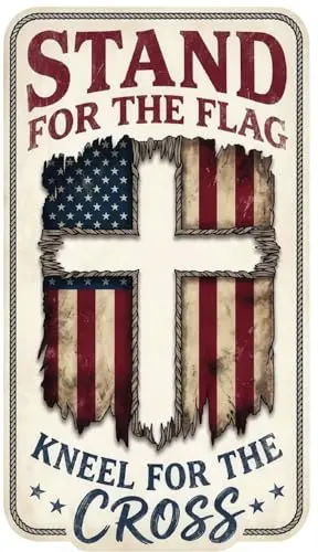 ZUNGHAND American flag cross patriotic decal on SUV window
