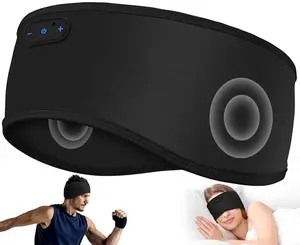 MUSICOZY bamboo cotton sleep headband headphones in noble black